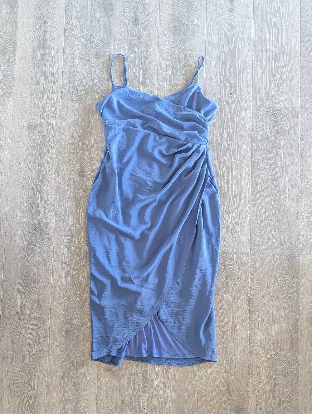 Lulu's Stunning Manner Periwinkle Sleeveless Tulip Midi Dress - XL